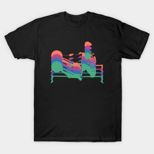 Rowing machine colourful design T-Shirt